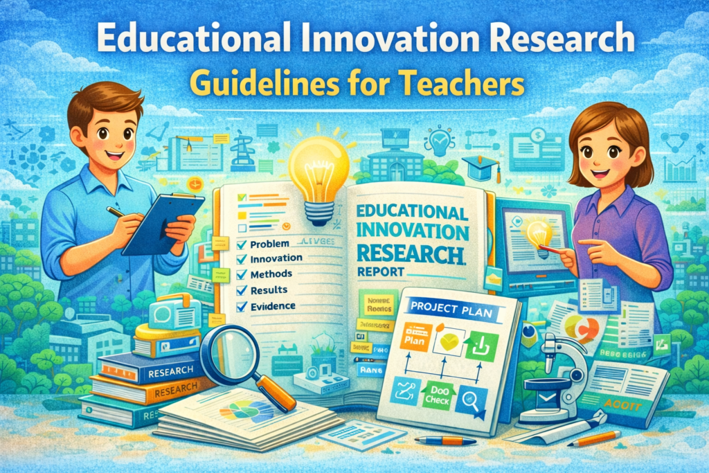 นวัตกรรมการศึกษา วิจัย แสดงครูออกแบบงานวิจัย นวัตกรรมการเรียนรู้ และแนวทางทำผลงานวิชาการ